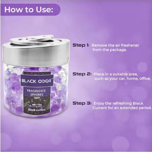 BLACK ODOR FRAGRANCE SPHERES BLACK CURRANT 130 GM BO-10