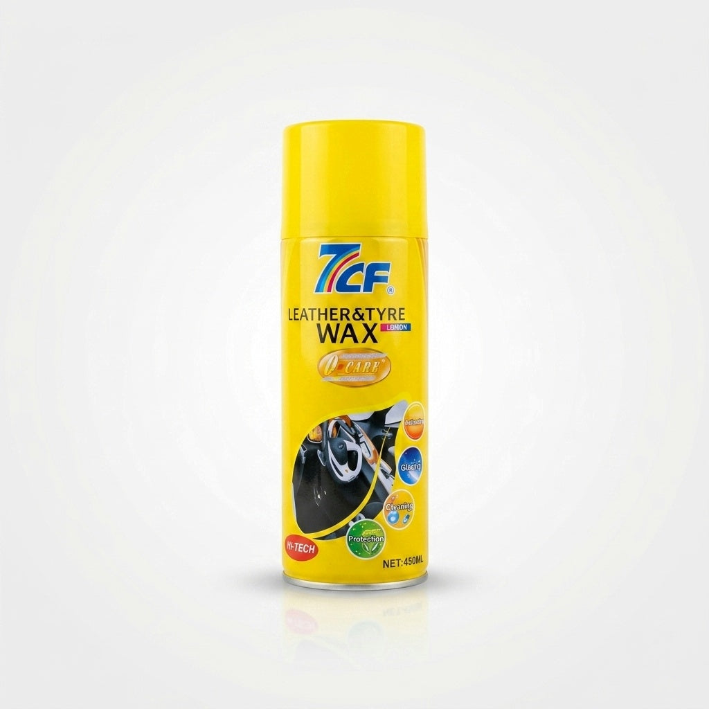 7cf Dashboard High Gloss Leather & Tyre Wax 450ml