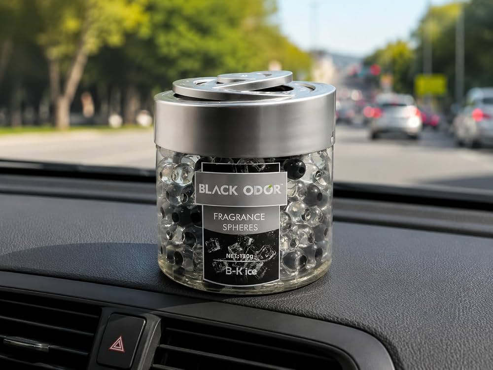BLACK ODOR SPHERES AIR FRESHENER - B-K ICE -130g