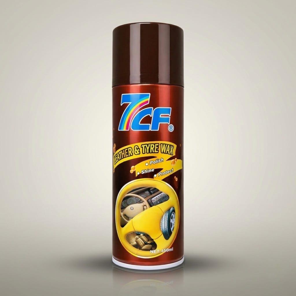 7cf Leather & Tyre Wax Polish Shine Protect 450ml