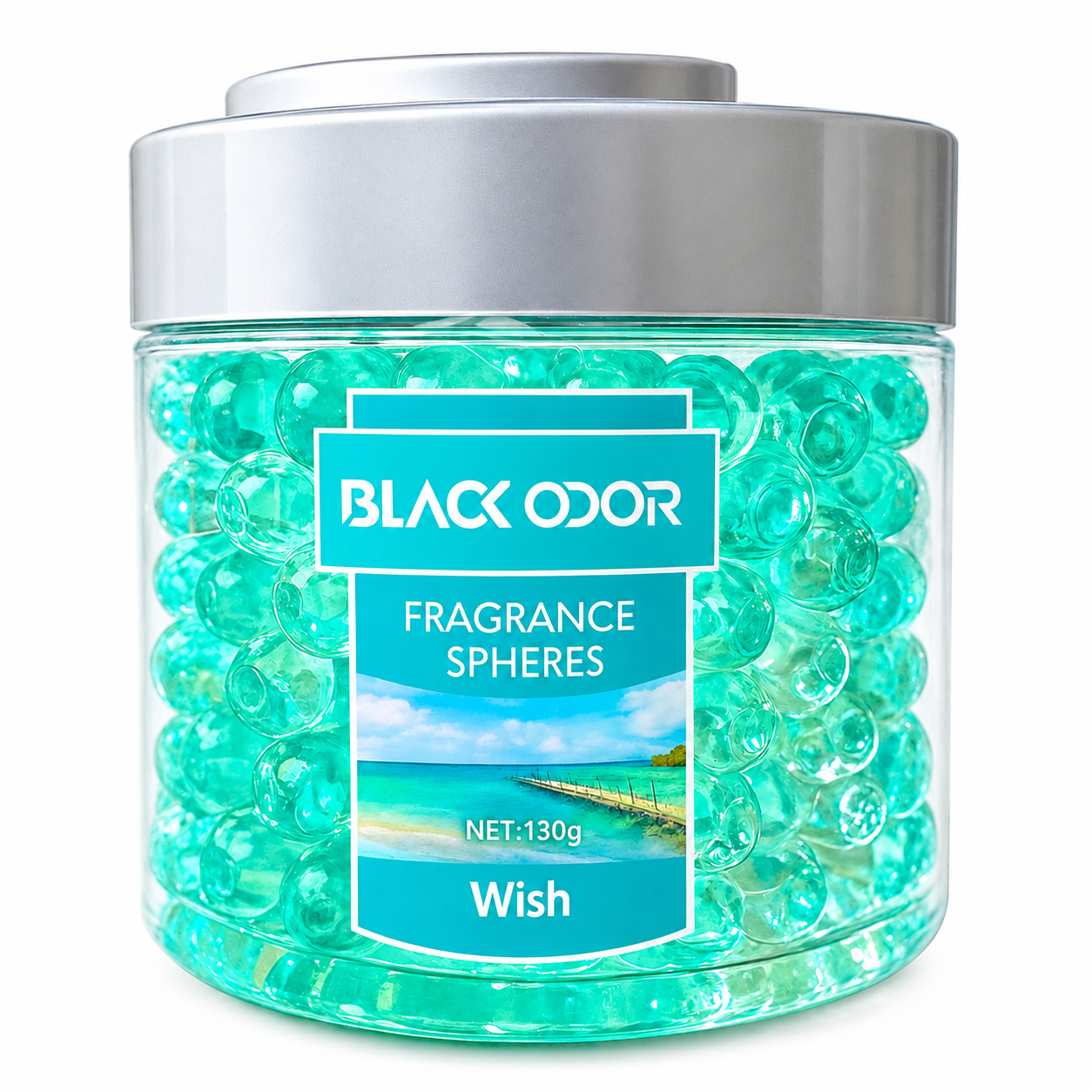 BLACK ODOR SPHERES AIR FRESHENER - WISH 130g