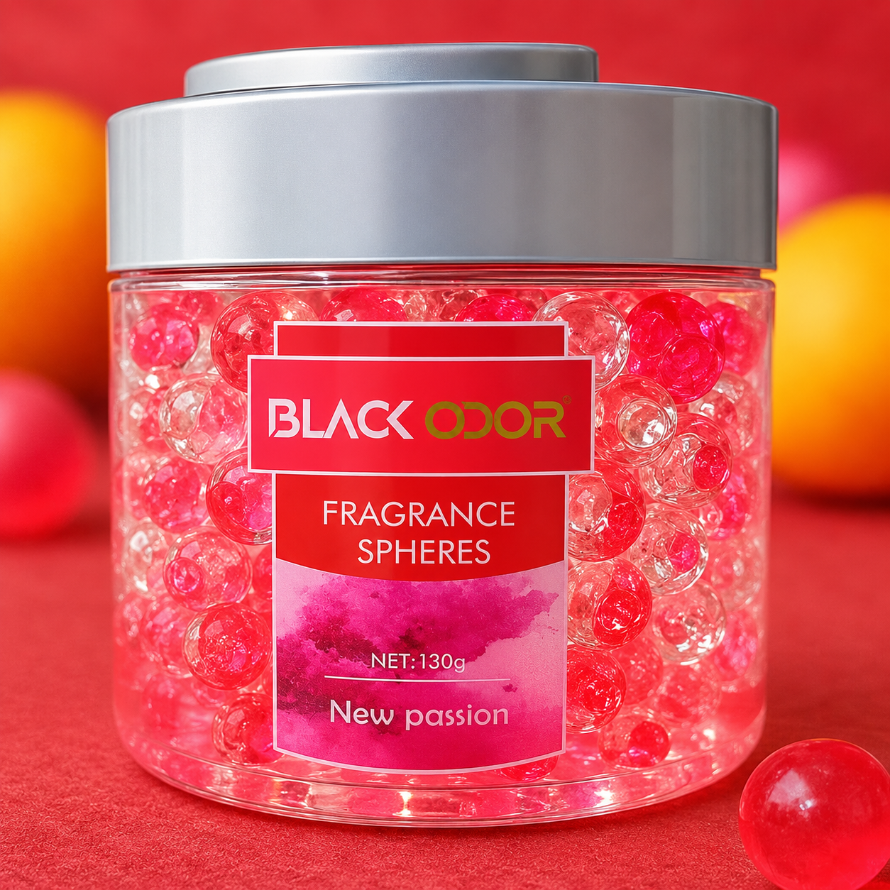 BLACK ODOR SPHERES AIR FRESHENER - NEW PASSION - 130g