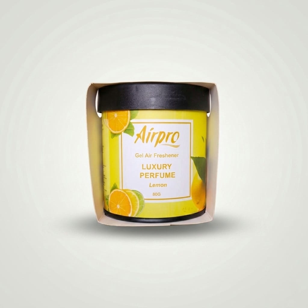 Luxury Tin Can Gel Air Freshener Perfume Lemon