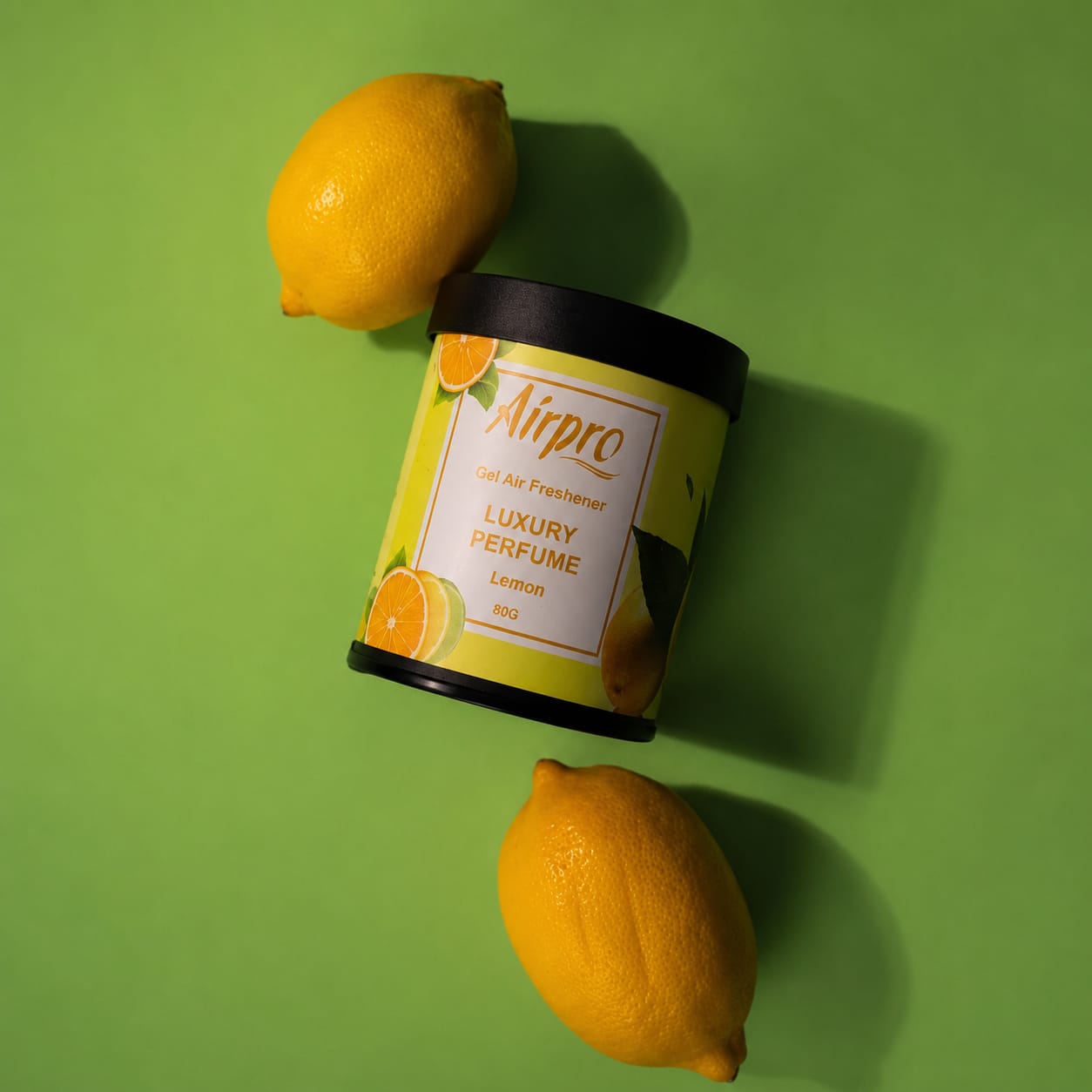 Luxury Tin Can Gel Air Freshener Perfume Lemon
