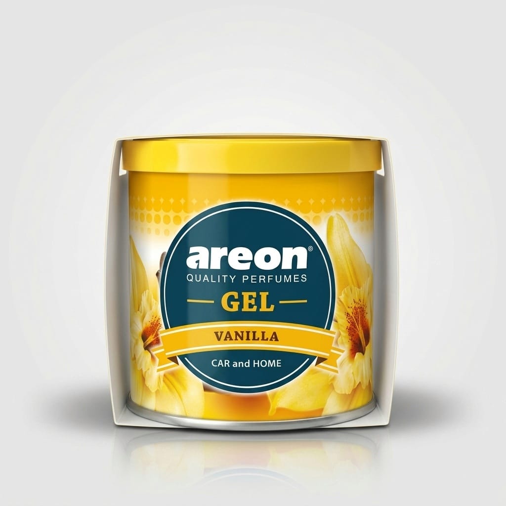 Areon Perfume Gel Vanilla Flavour Long Lasting Air Freshener For Car Home