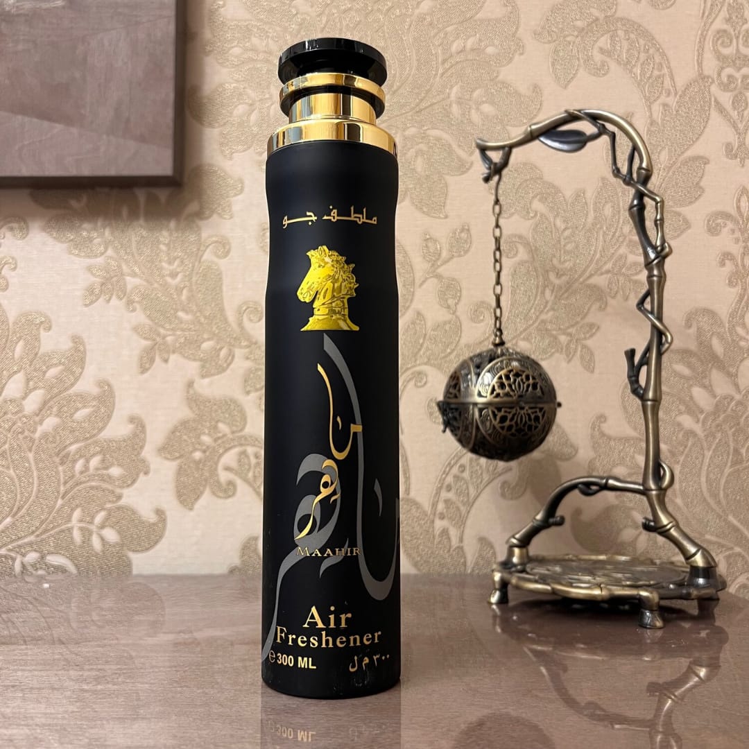 Maahir Black Edition By Lattafa Perfume Air Freshener 300ml